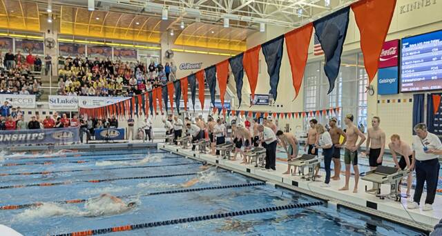 Mt. Lebanon, Central Catholic, Mars swimmers earn top seeds for Day 2 of PIAA Class 3A championships