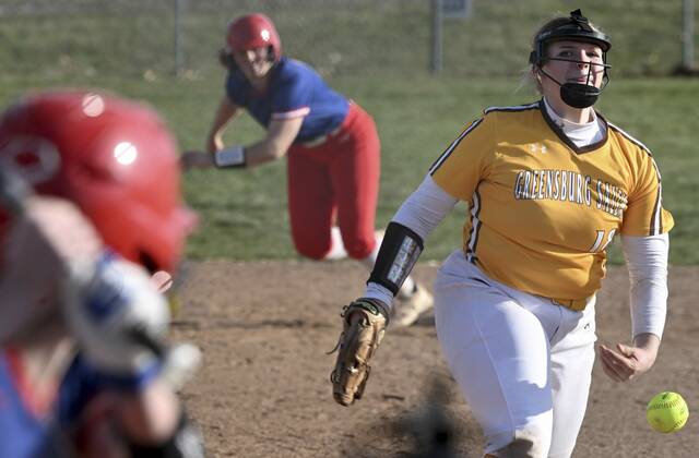 Pitcher Alle Scarpa, Greensburg Salem pass test against Mt. Pleasant