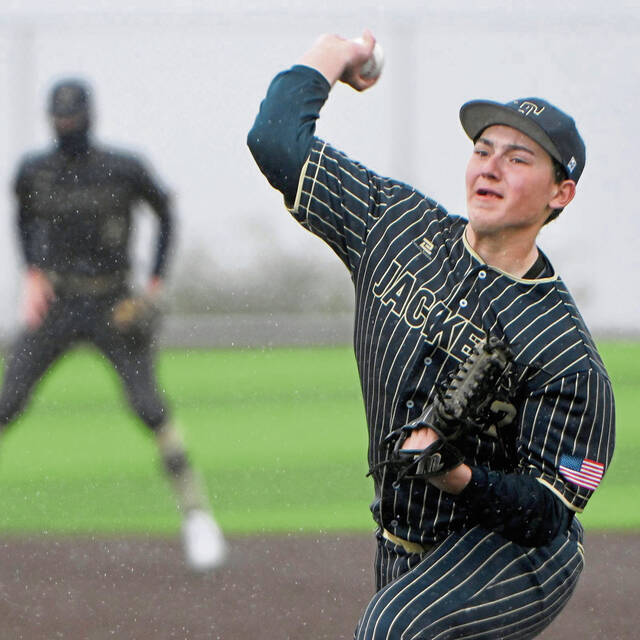 Freshman pitcher keeps grip in soggy conditions, keys victory over Deer Lakes