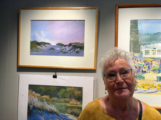 Friends, family paint portrait of a kind, talented artist during celebration of life for O'Hara woman