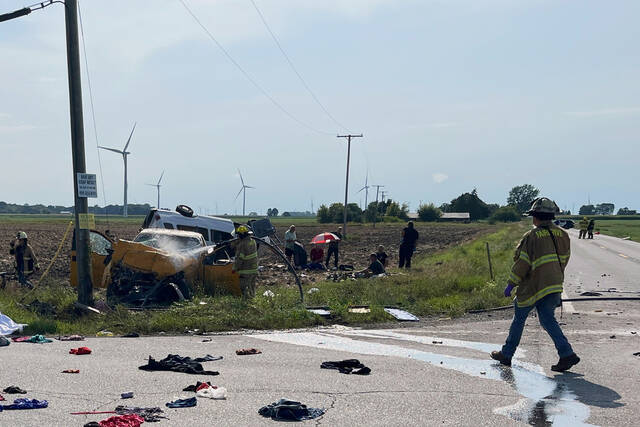 6 people dead after a truck crashed into a van carrying members of an Amish group in Michigan