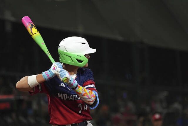 Top accessory this year at the Little League World Series? Hype Fire bat that looks like sour gummy worms