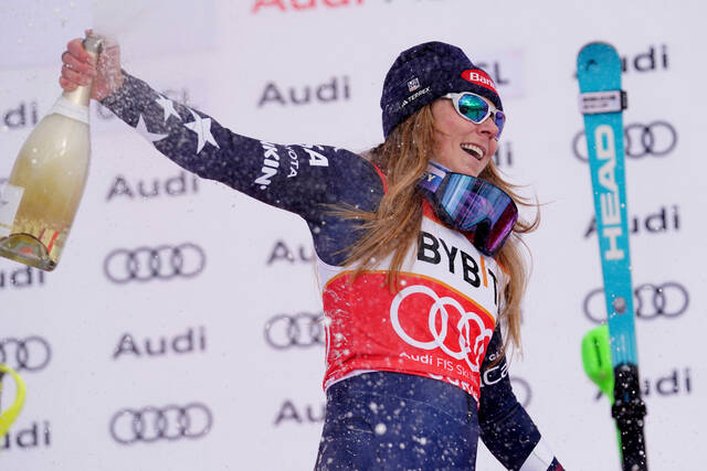 U.S. ski star Shiffrin wins 2nd straight World Cup slalom of Olympic season