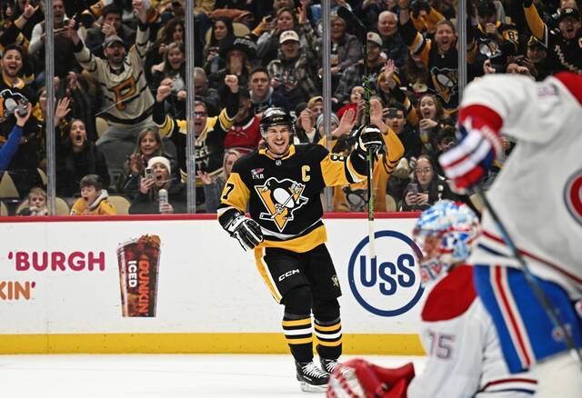 Sidney Crosby surpasses Mario Lemieux as Penguins’ all-time leading scorer