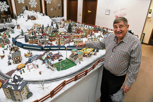 South Greensburg dental staff restores 12-foot holiday train display