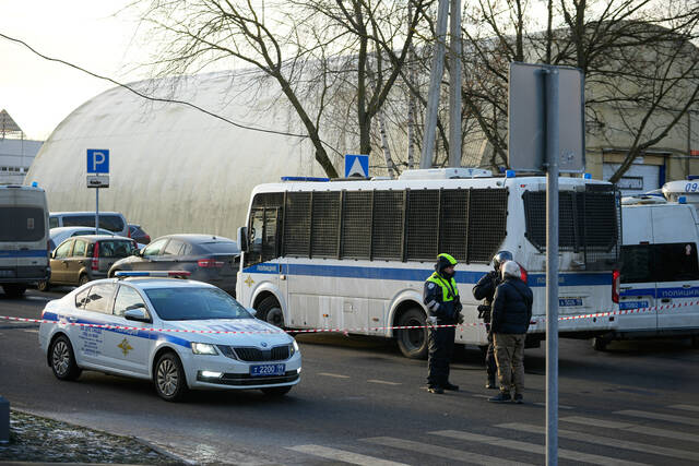 An explosion in Moscow kills 2 police officers and a bystander