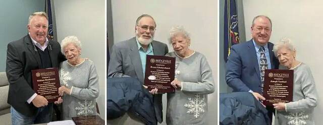 Outgoing Bridgeville councilmen recognized