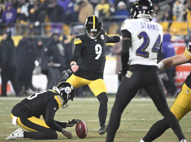 Amid some recent misses, Steelers kicker Chris Boswell embraces adversity