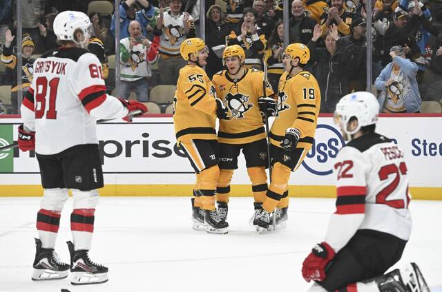 Penguins’ ‘LAD’ line of Blake Lizotte, Noel Acciari, Connor Dewar continues to offer club boost