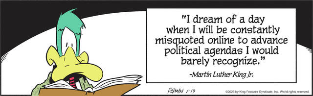 Mallard Fillmore cartoons for the week of Jan. 19