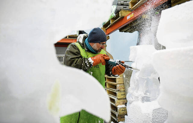 Chilly forecast a boon for Ligonier Ice Fest sculptors