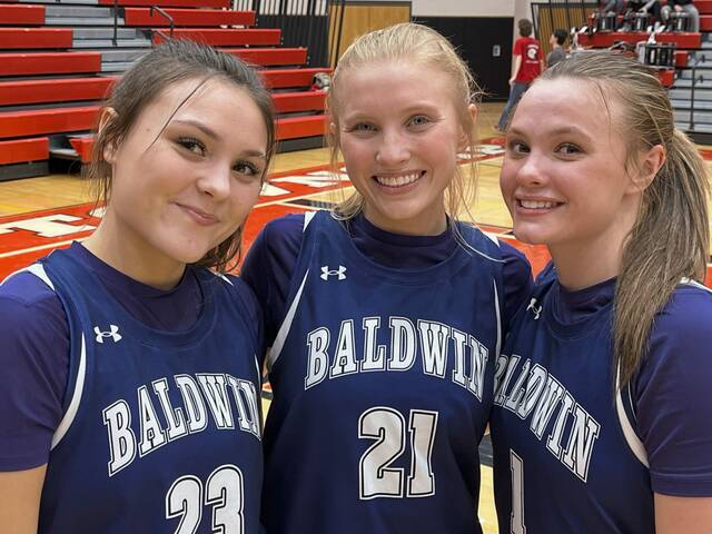 ‘Really special’: 3 Bernotas sisters team up for Baldwin girls basketball