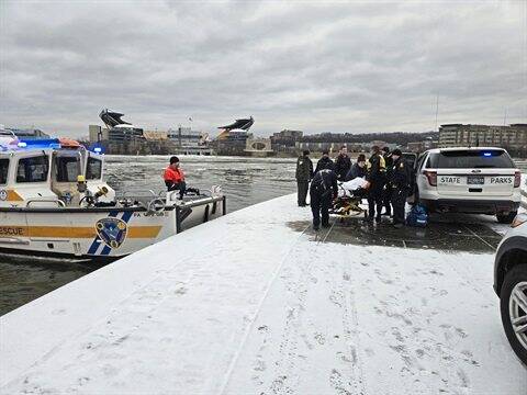 Man jumps into river at Point State Park, leaves harp on shore