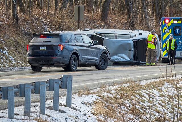 1 injured in Fawn rollover crash
