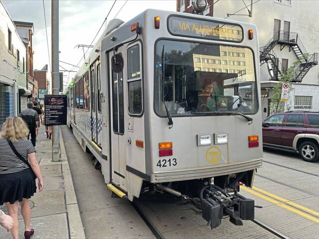 Allentown business owners request permanent light rail service for Pittsburgh neighborhood