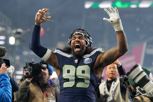 Seahawks, Rams meet for 3rd time this season, this time with Super Bowl berth on line