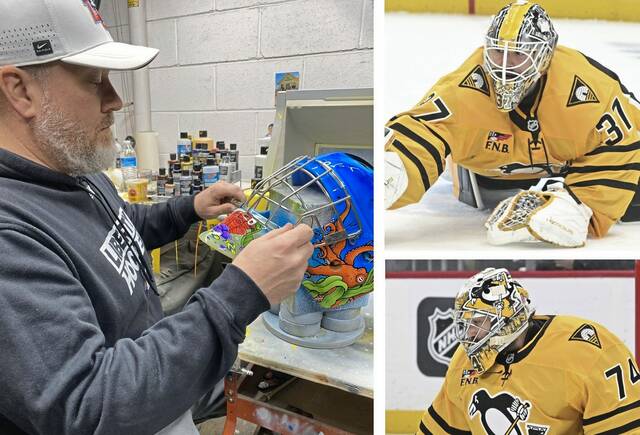 Penguins goaltenders turn to Kittanning native Scott Williams to paint their masks