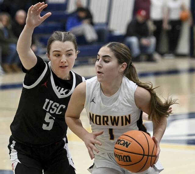 5-2 guard Giuliana Giannikas plays big for Norwin girls again in win over Upper St. Clair