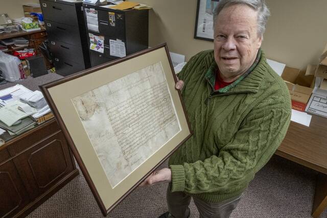 Ben Franklin-signed land grant in Upper Burrell ‘quite the conversation piece’