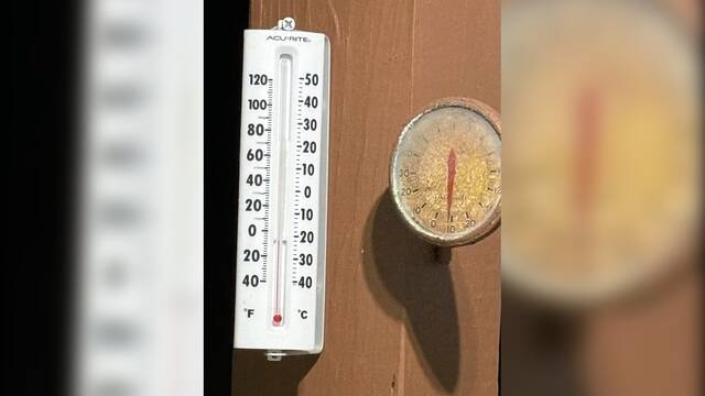 Another record low: Temps dip to minus 11 degrees overnight