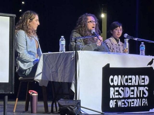 Opponents of Homer City power plant and data center air concerns at community gathering