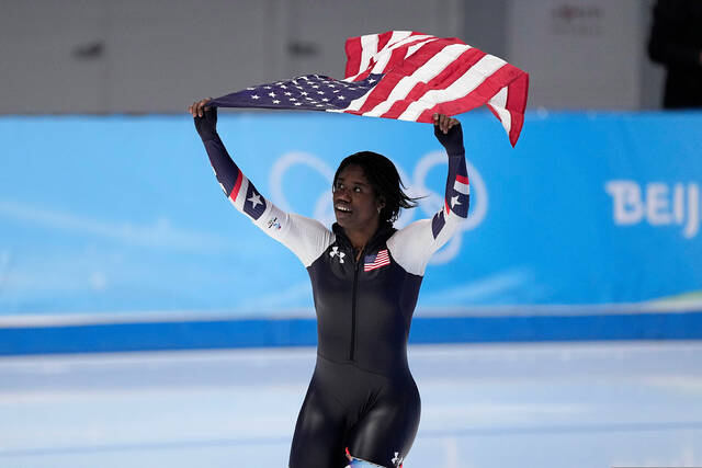 Speedskater Erin Jackson, bobsledder Frank Del Duca picked as U.S. flagbearers for Winter Olympics