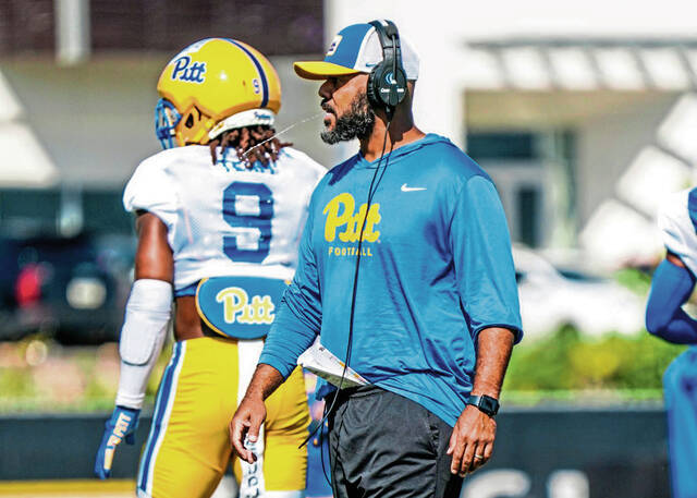 Following retirement of coordinator Randy Bates, Cory Sanders begins planning Pitt’s approach