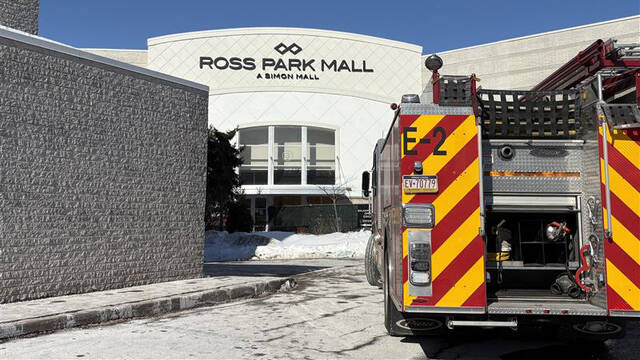 Firefighters battle ‘stubborn’ fire at Ross Park Mall, opening delayed
