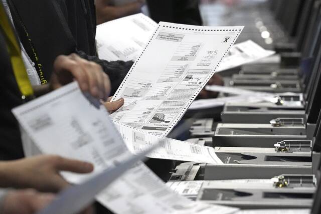 
			
				                                Election workers recount ballots from the recent Pennsylvania Senate race at the Allegheny County Election Division warehouse on the Northside of Pittsburgh, Wednesday, Nov. 20, 2024. (AP)

			
		
