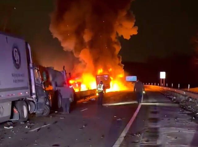 Wrong-way crash leads to 4-vehicle crash on I-70 near New Stanton