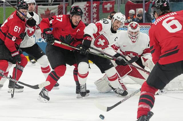 Penguins’ Sidney Crosby scores as Canada beats Switzerland