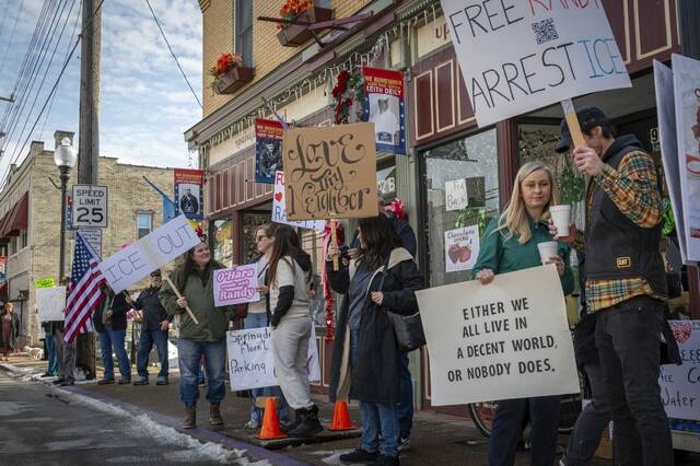 Confrontation erupts at anti-ICE protest in Springdale