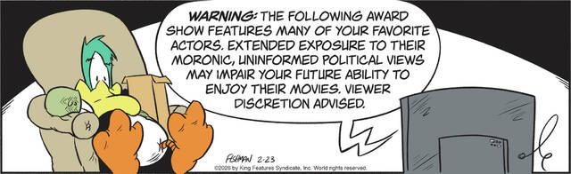 Mallard Fillmore cartoons for the week of Feb. 23