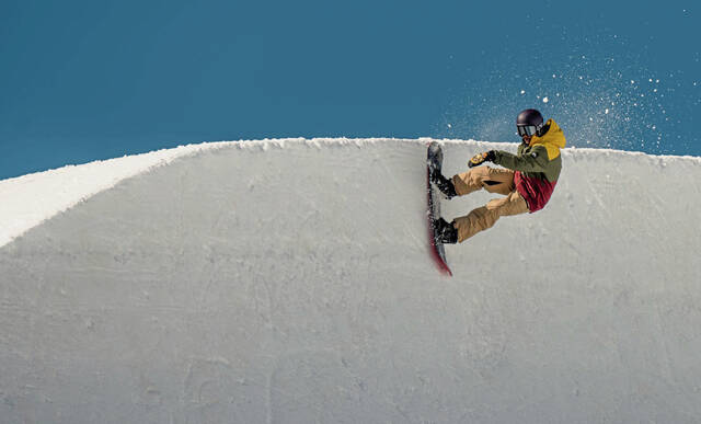 Full speed on the halfpipe: Seven Springs’ special feature lets skiers catch air