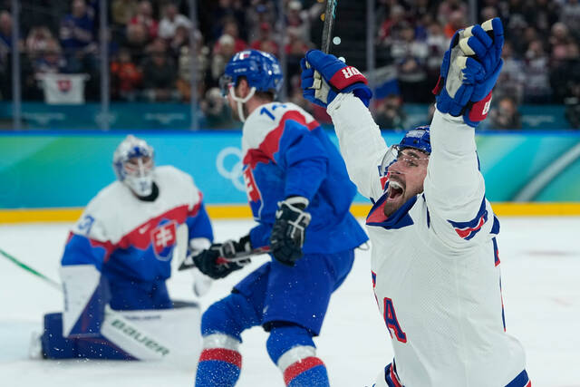 US sets up gold-medal game against Canada at the Olympics by cruising past Slovakia