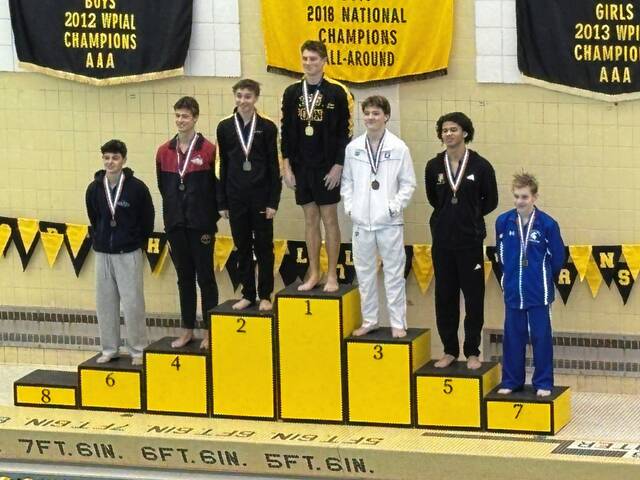 North Allegheny’s Ethan Maravich defends WPIAL Class 3A diving title