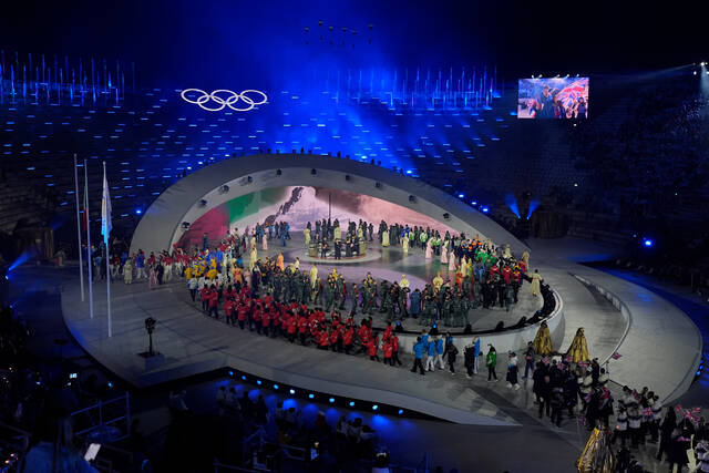 Photos from the closing ceremony of Milan Cortina Olympics