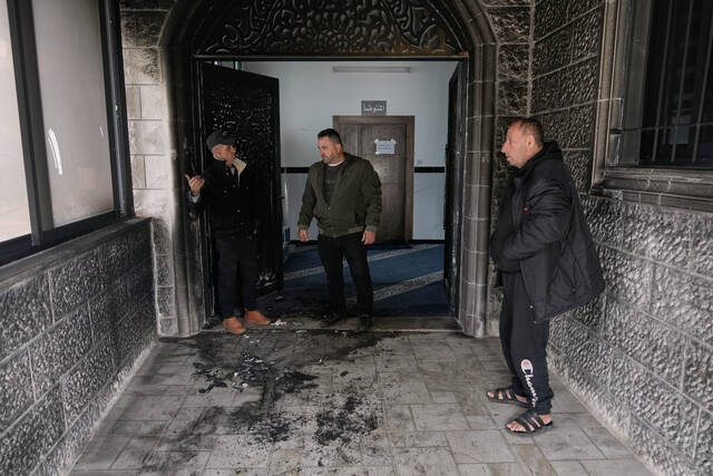 Israeli settlers torch and deface a West Bank mosque during Ramadan