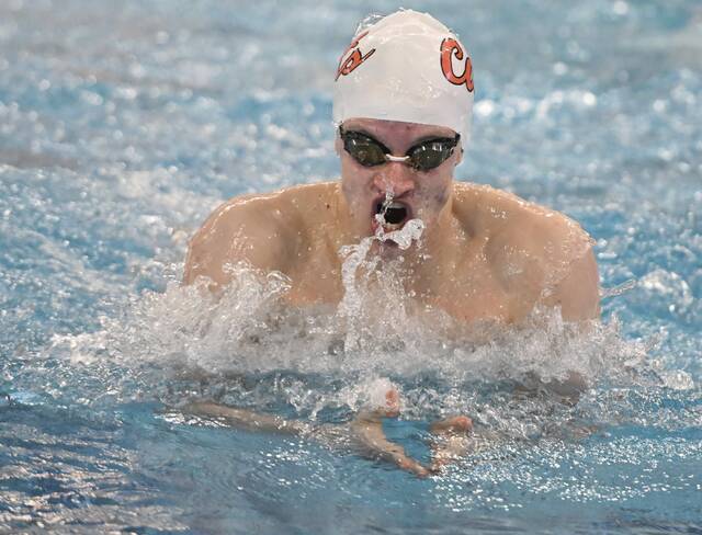 Latrobe senior flirts with record, wins breaststroke gold at WPIAL swim meet