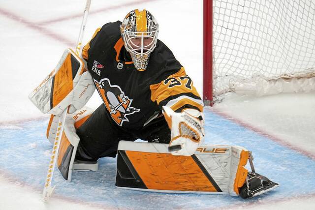 Penguins goaltender Arturs Silovs scheduled to start against Golden Knights