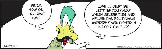 Mallard Fillmore cartoons for the week of March 9