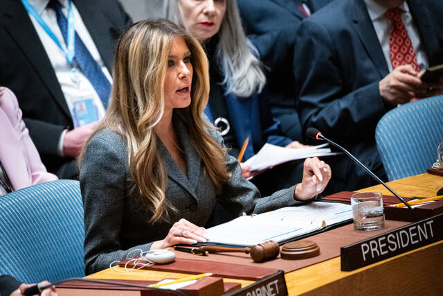 Melania Trump presides at U.N. Security Council meeting on children in conflict as U.S. attacks Iran