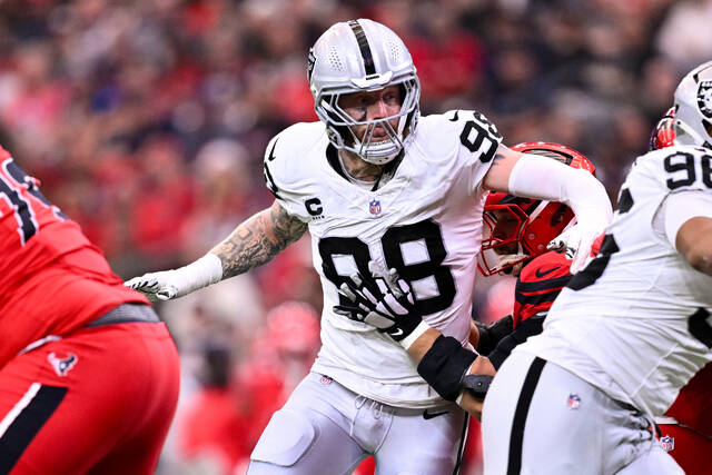 Traded to Ravens for 1st-round picks, Maxx Crosby bids Raiders adieu