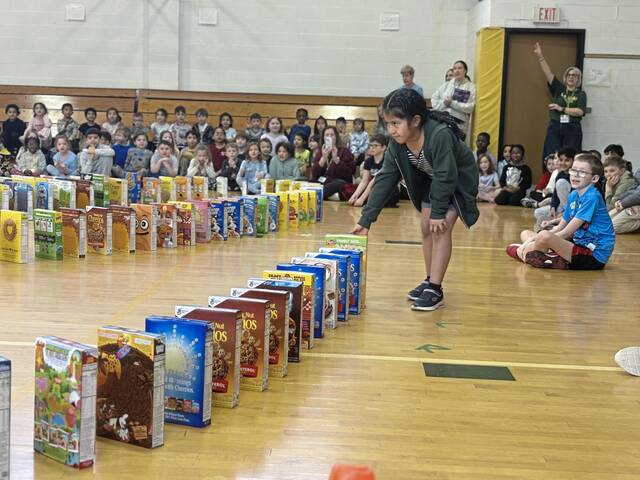 Carnegie Elementary cereal drive nets 727 boxes for school’s free store