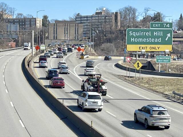 Poll ranks Parkway East high for angst, gridlock among Pennsylvania roads