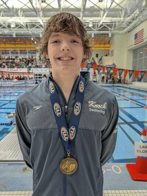 Knoch’s Adrian Lavorini places 3rd in 200 IM at state championships