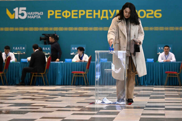 Kazakhstanis vote in referendum on new constitution that would cement president’s grip on power