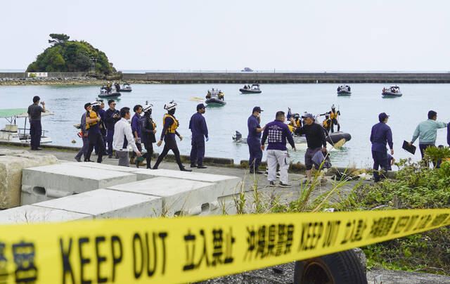 2 dead after 2 boats carrying students capsize off U.S. base construction site in southern Japan