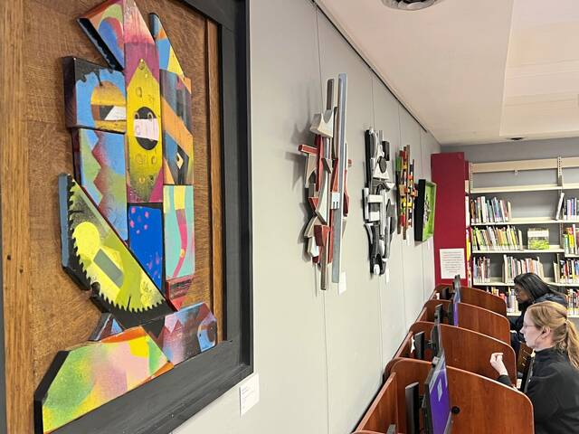 Discarded and forgotten objects serve as inspiration for art exhibit at Sharpsburg library