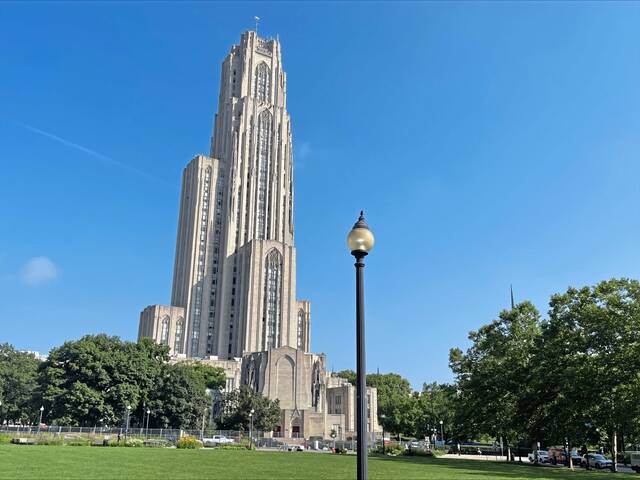 
			
				                                The University of Pittsburghs Cathedral of Learning. (Justin Vellucci | TribLive)

			
		